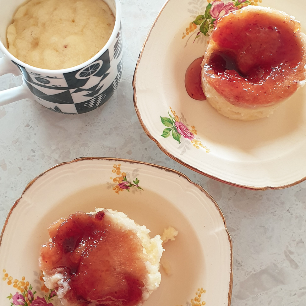 Microwave Jam Mug Pudding diy Thought