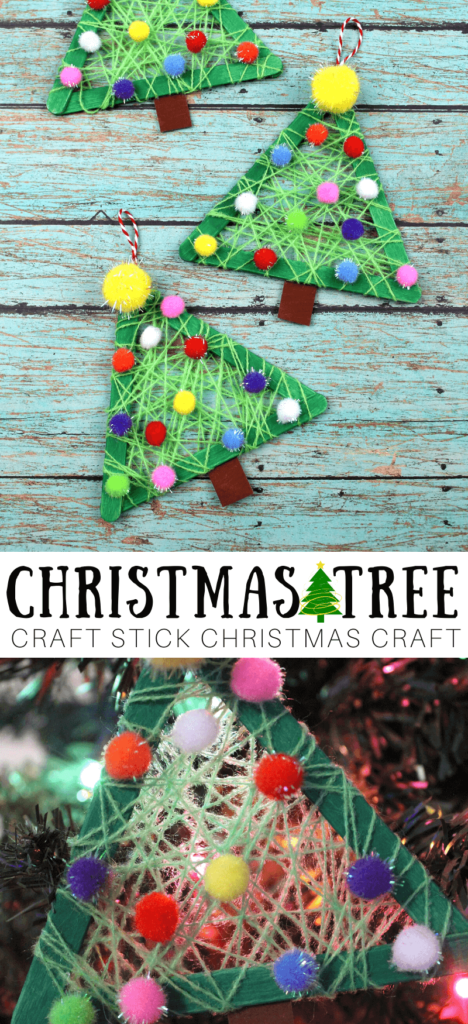 craft stick christmas trees