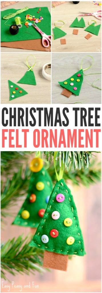 christmas tree felt ornament 