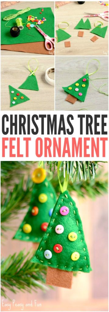 christmas tree felt ornament