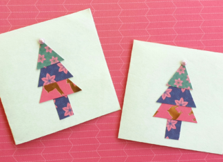 DIY christmas tree cards