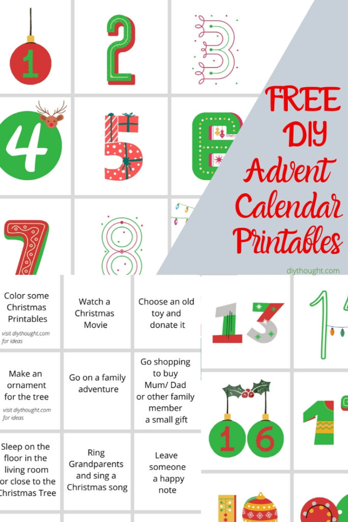 DIY activity advent calendar