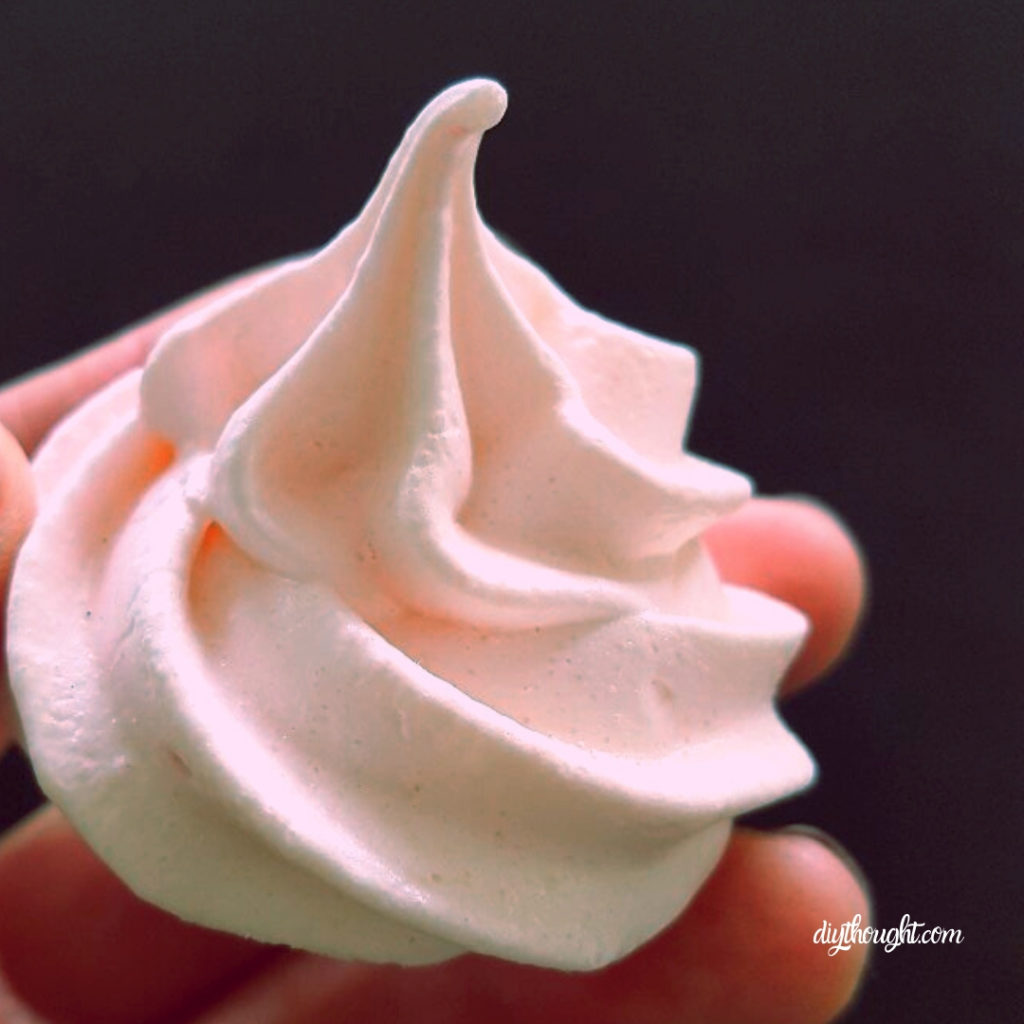 Simple Pink Meringues