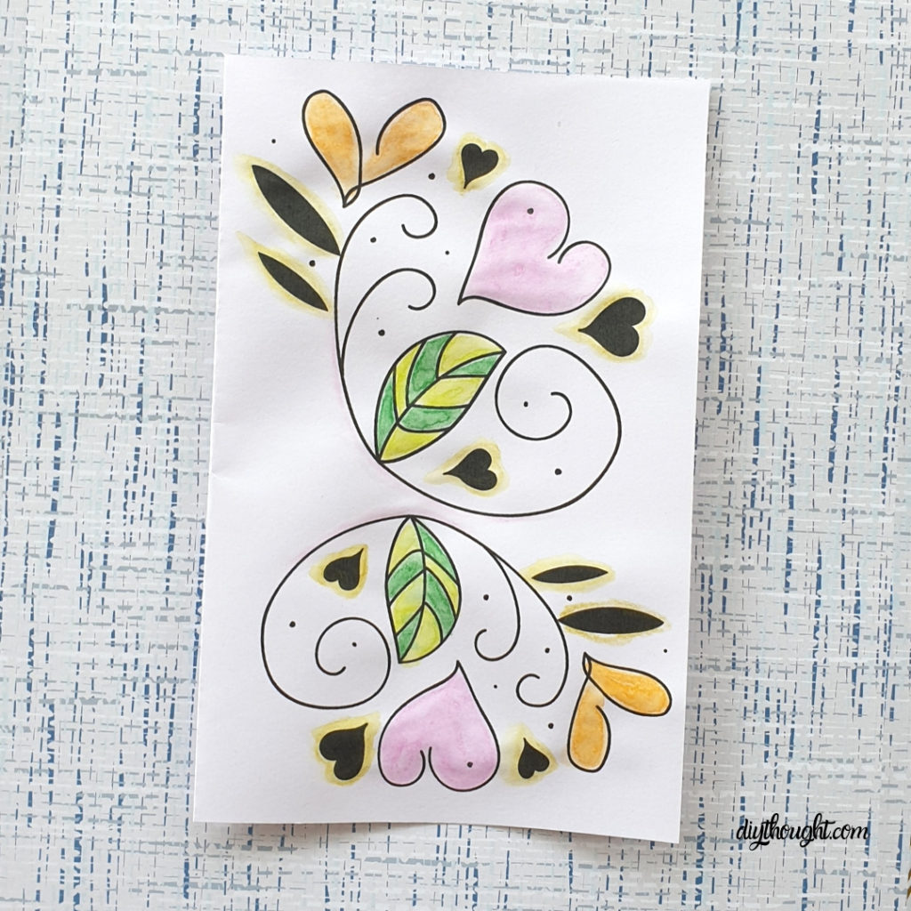 free heart card printable