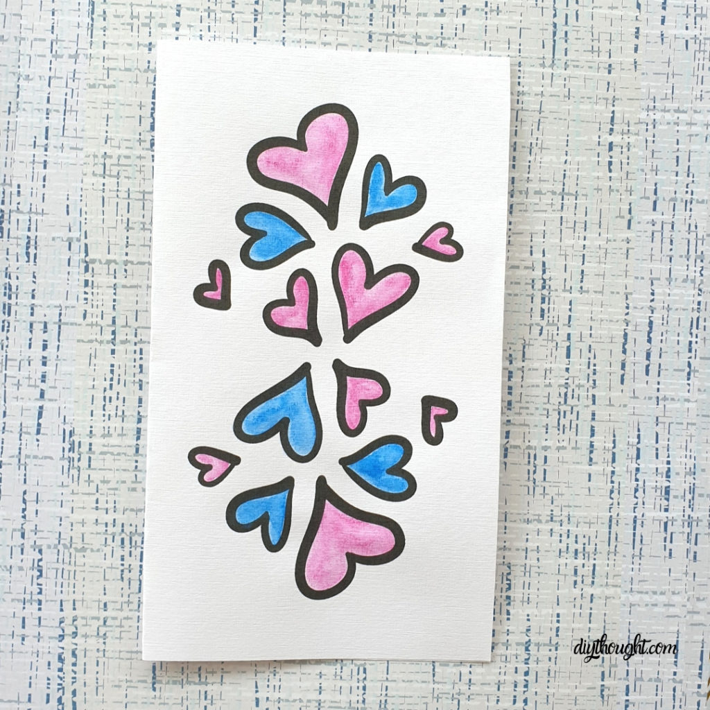lots of hearts free card printable