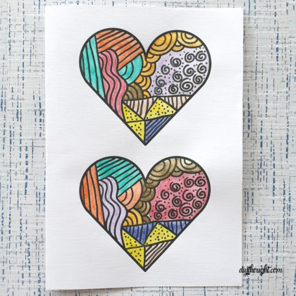 Free Heart Card-Making Printables - diy Thought