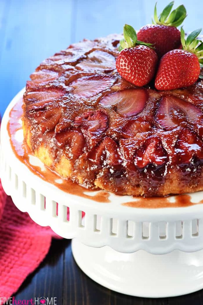 strawberry upside down cake