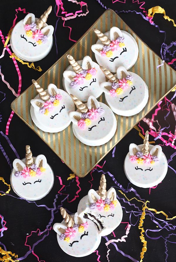 unicorn oreo cookies
