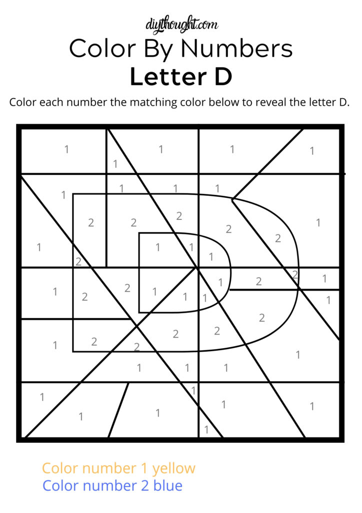 letter d printable 