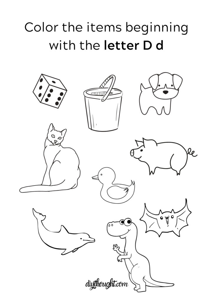 5 Free Letter D Printable Worksheets - diy Thought