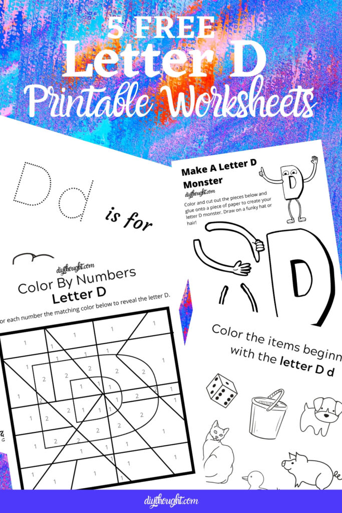 Free Letter D Printable Worksheets