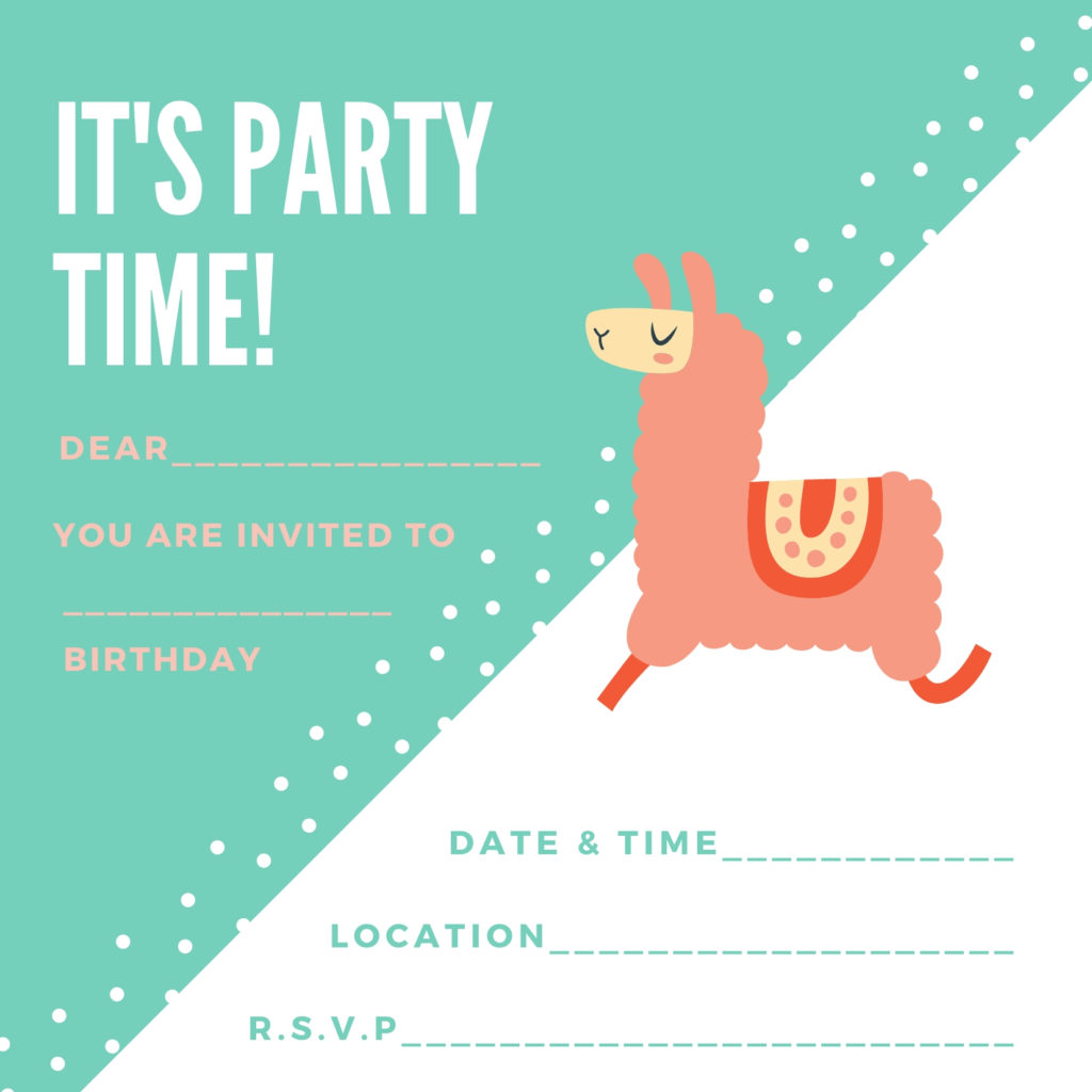 Free Llama Birthday Invite Printable Pack Diy Thought Free Llama Birthday Invite Printable Pack Diy Thought