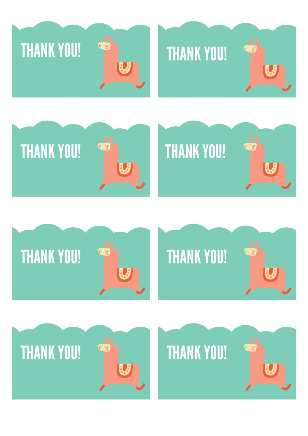 Free Llama Birthday Invite Printable Pack - diy Thought
