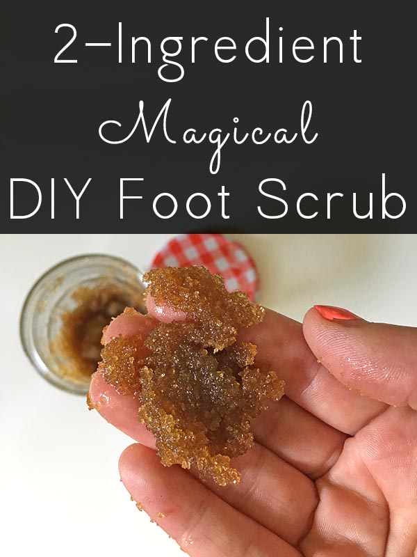 2 ingredient foot scrub