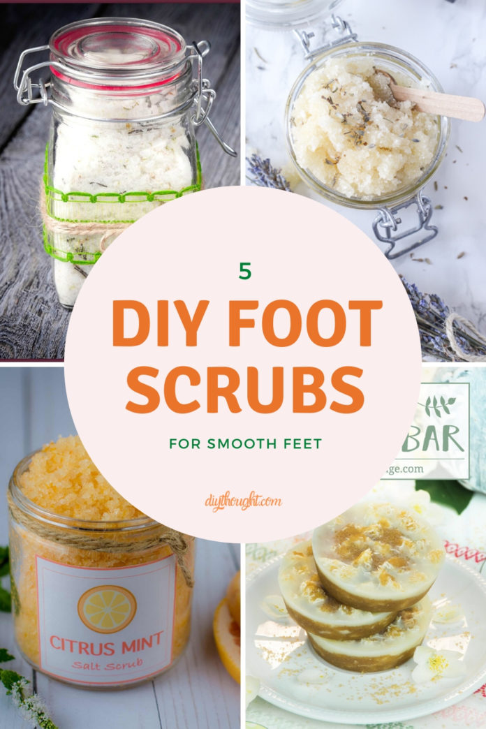 5 DIY Foot Scrubs for Smooth Feet diy Thought