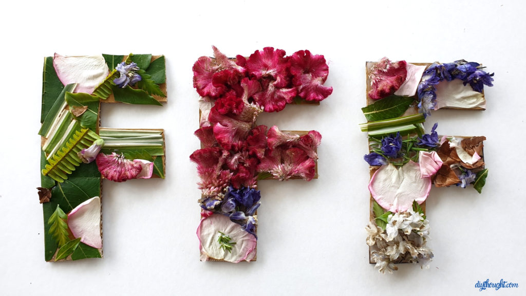 Letter F Nature Art