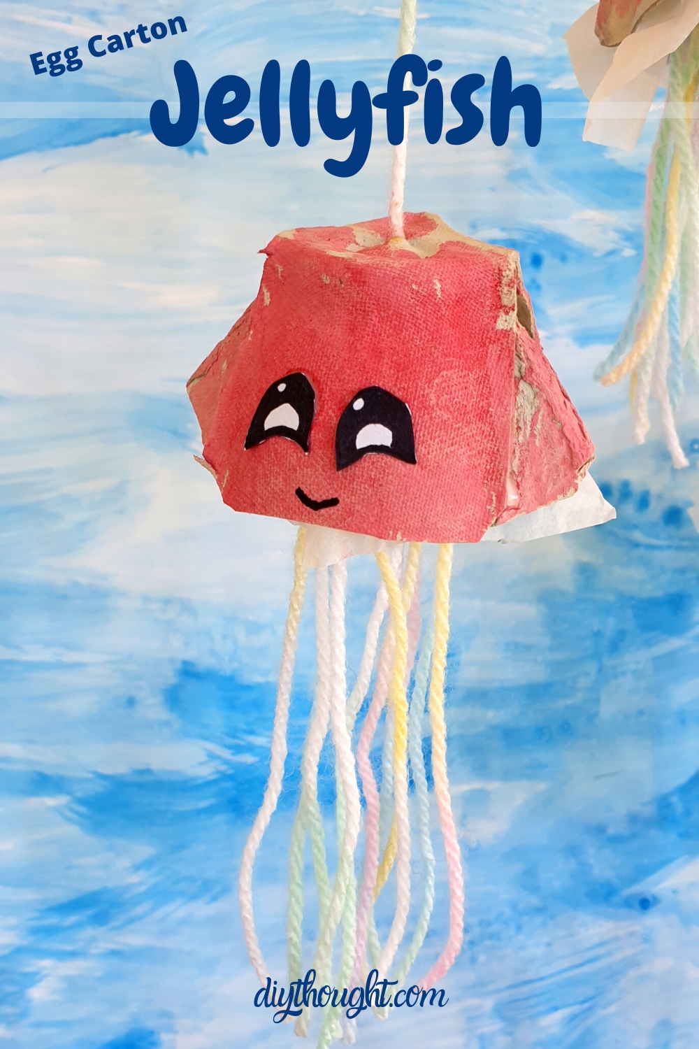 Egg carton jellyfish recycled craft