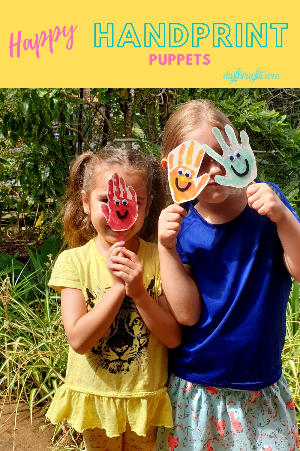 happy handprint puppets