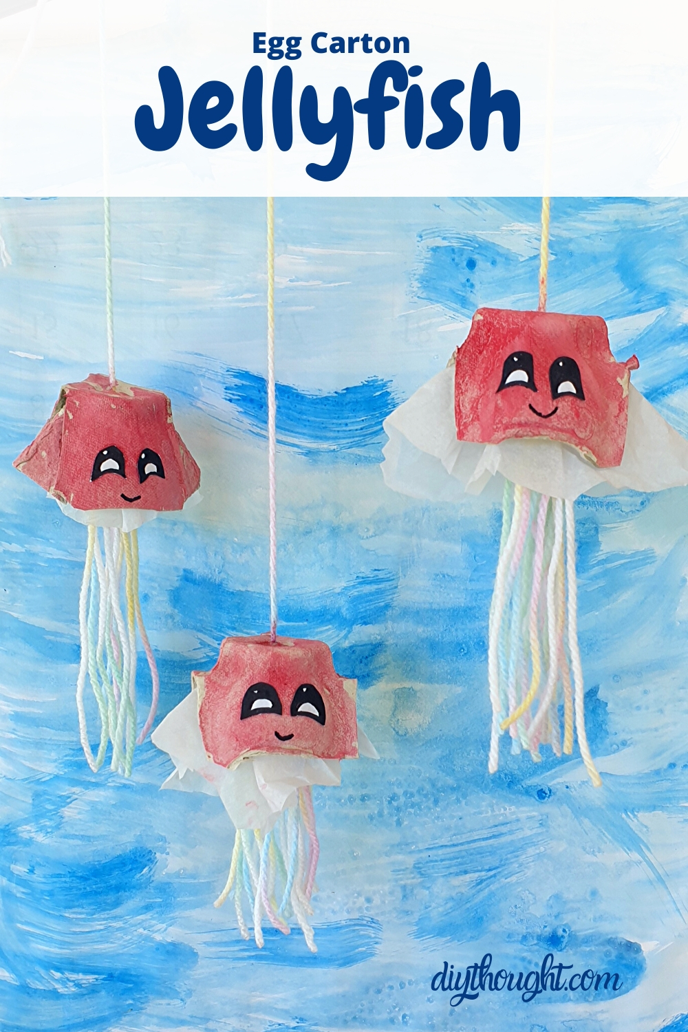 egg carton jellyfish craft