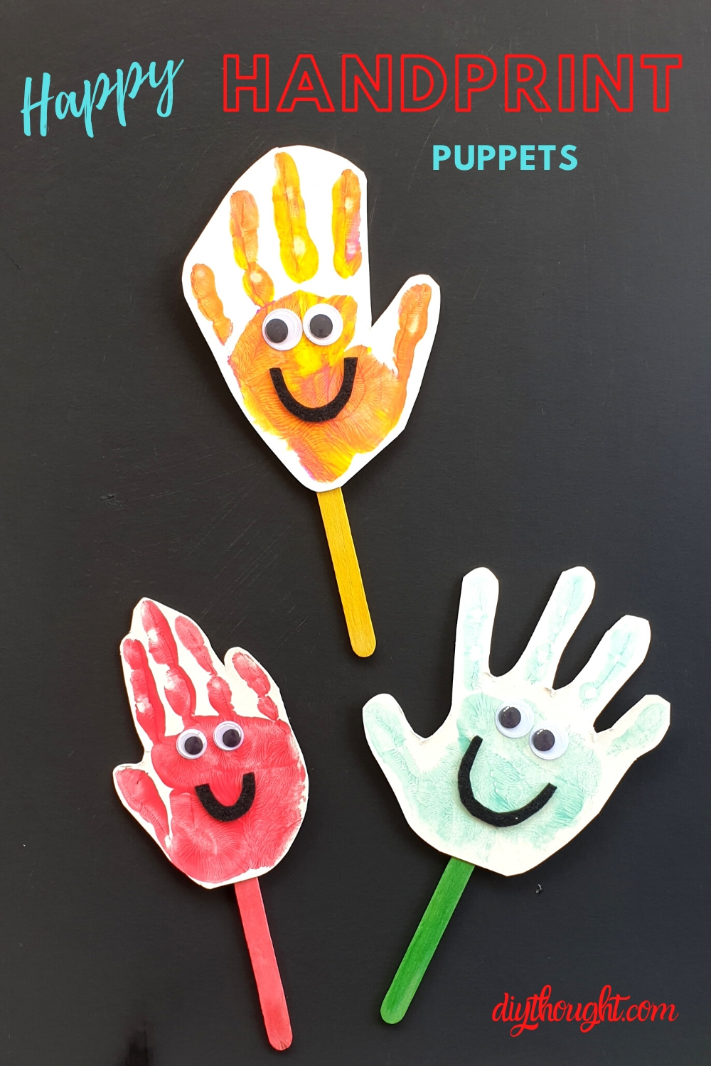 happy handprint puppets