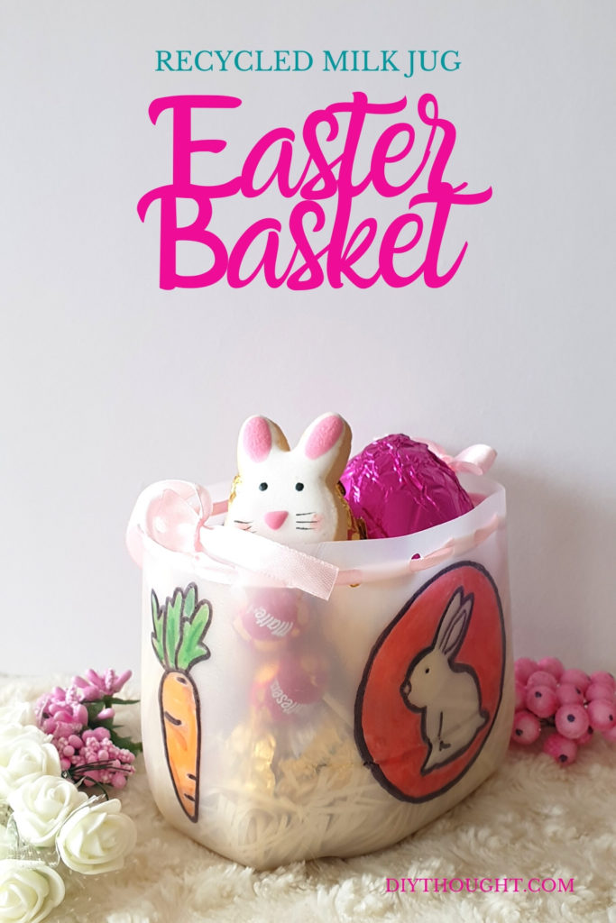 Recycled milk jug Easter Basket