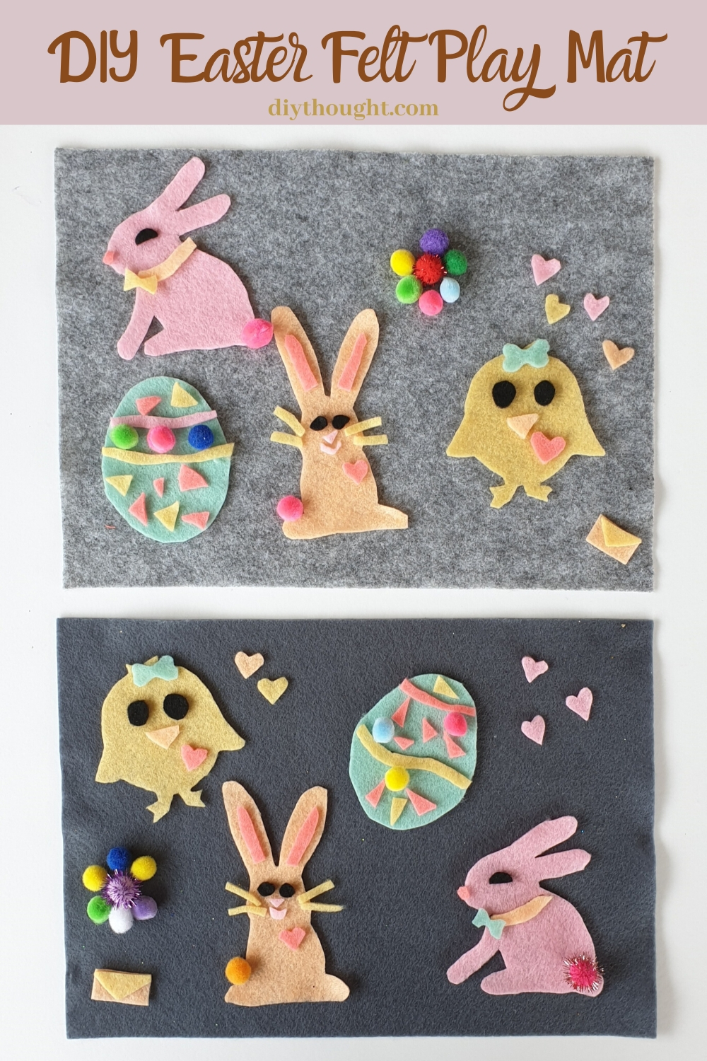 DIY Easter felt play mat