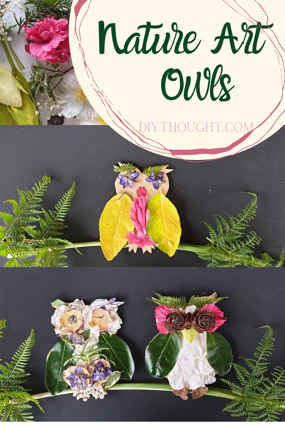 Nature art owls
