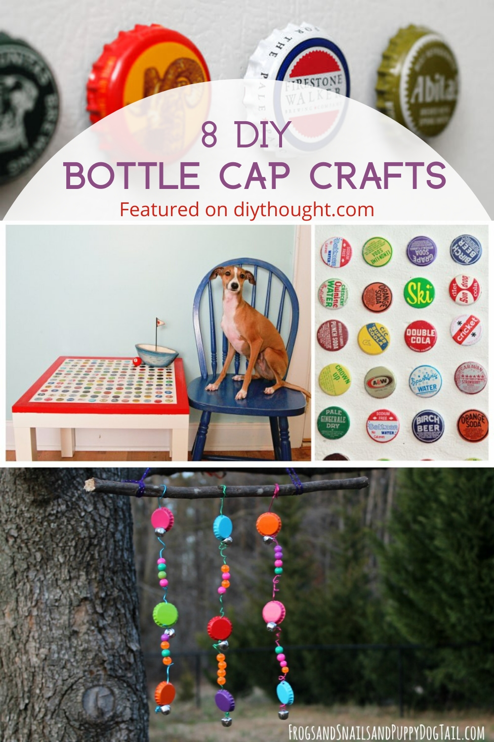 8 DIY bottle cap crafts