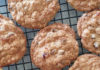 Cherry chocolate oat cookies