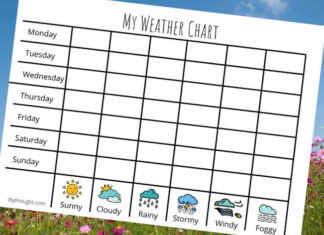 weather chart printable