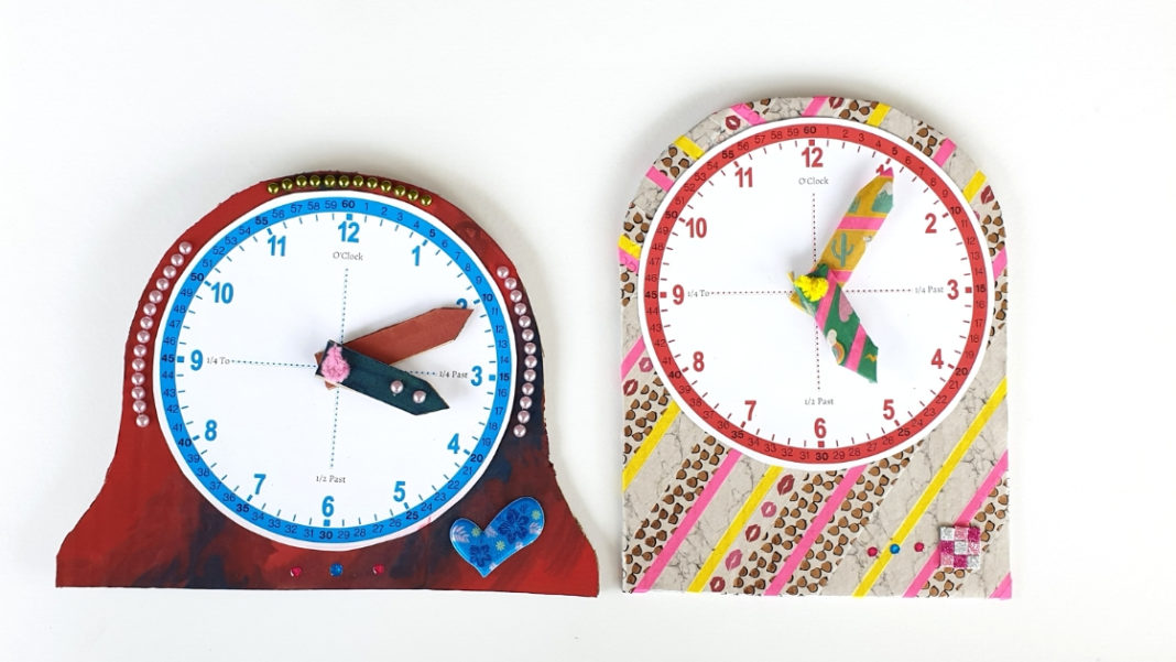 Recycled Box Clock diy Thought