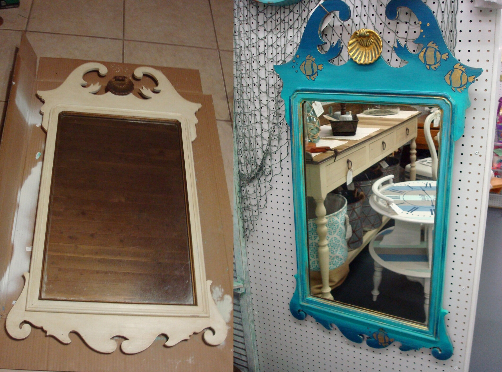 upcycled mirror