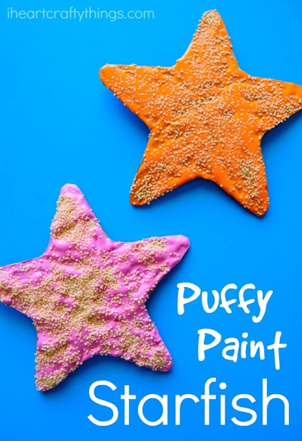 puffy paint starfish