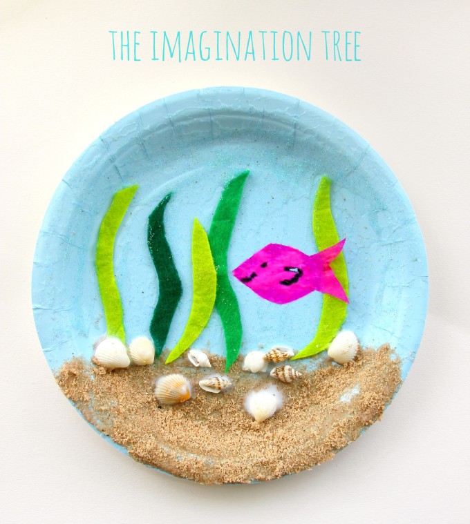 paper plate under the sea