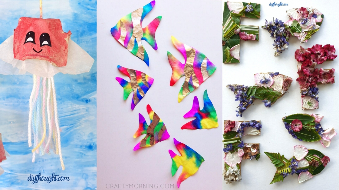 12 Ocean Themed Crafts - DIY Thought