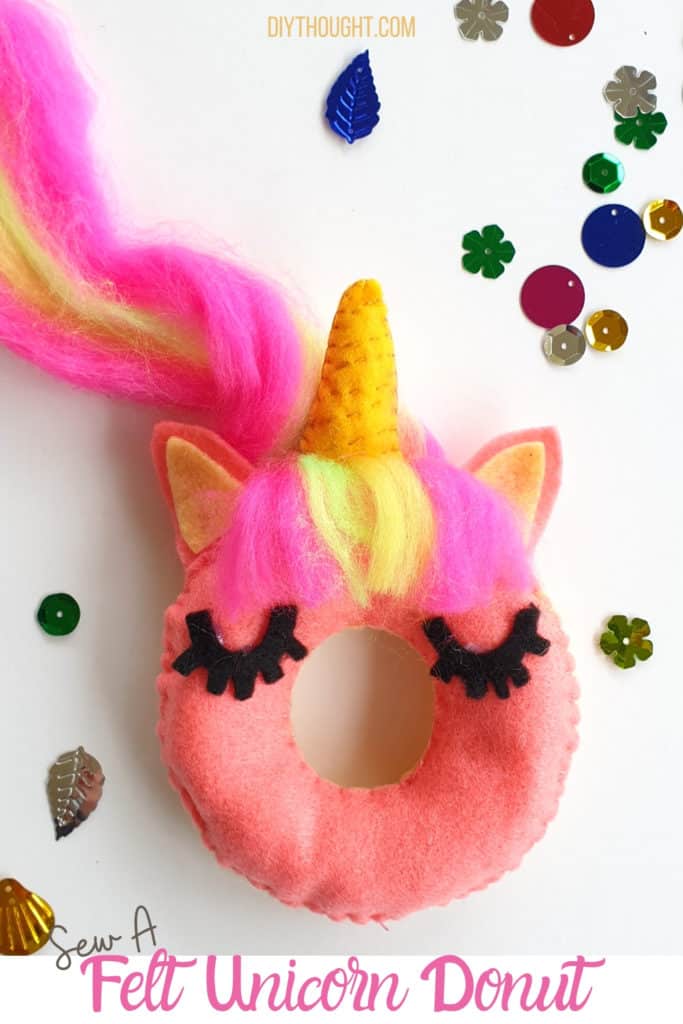 how to make a felt unicorn donut