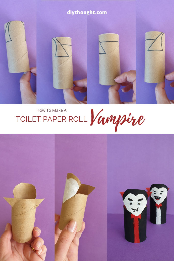how to make a toilet tube vampire