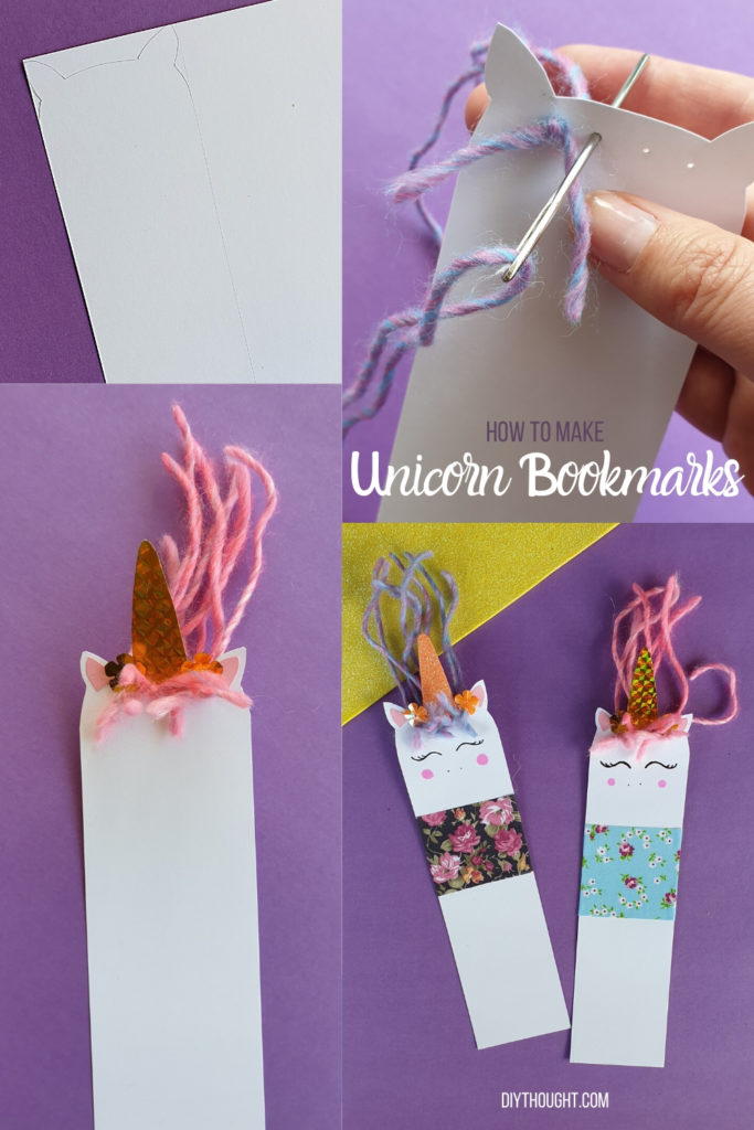 how to make a unicorn bookmark