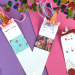 DIY unicorn bookmarks