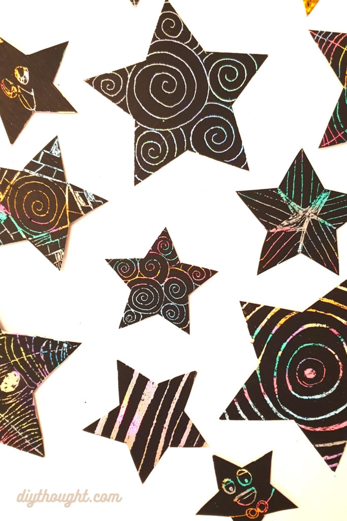 Scratch art star craft