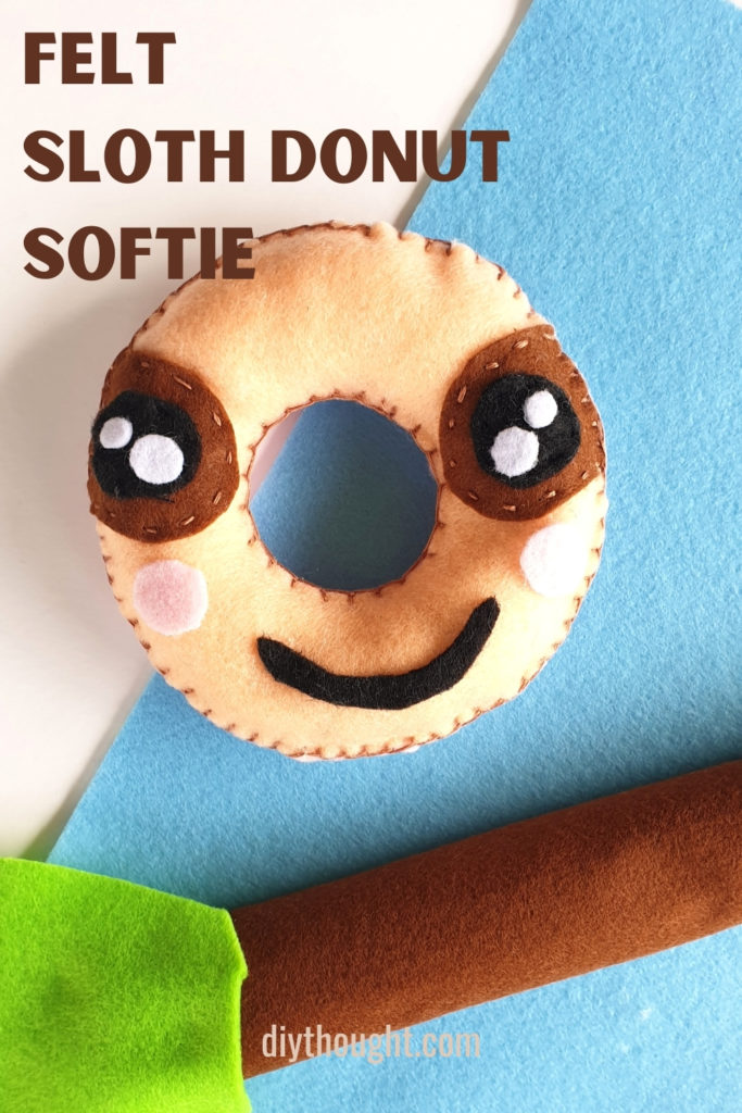 sloth donut softie tutorial