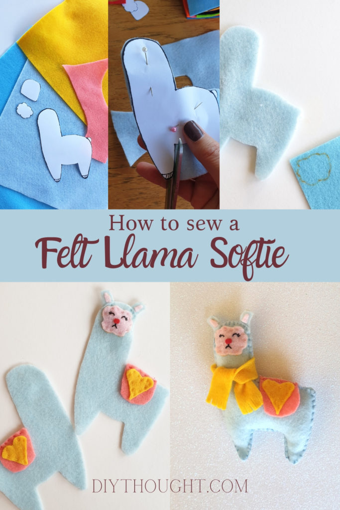 how to sew a easy felt llama softie
