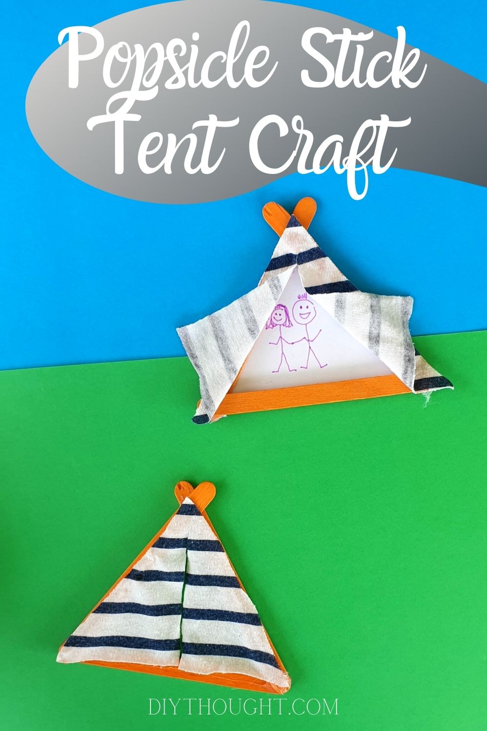 popsicle stick tent craft