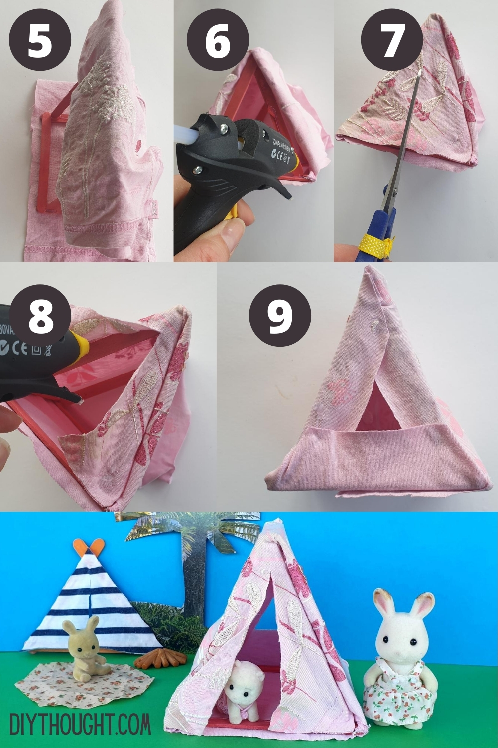 How To Make A Tent With Popsicle Sticks DIY Thought