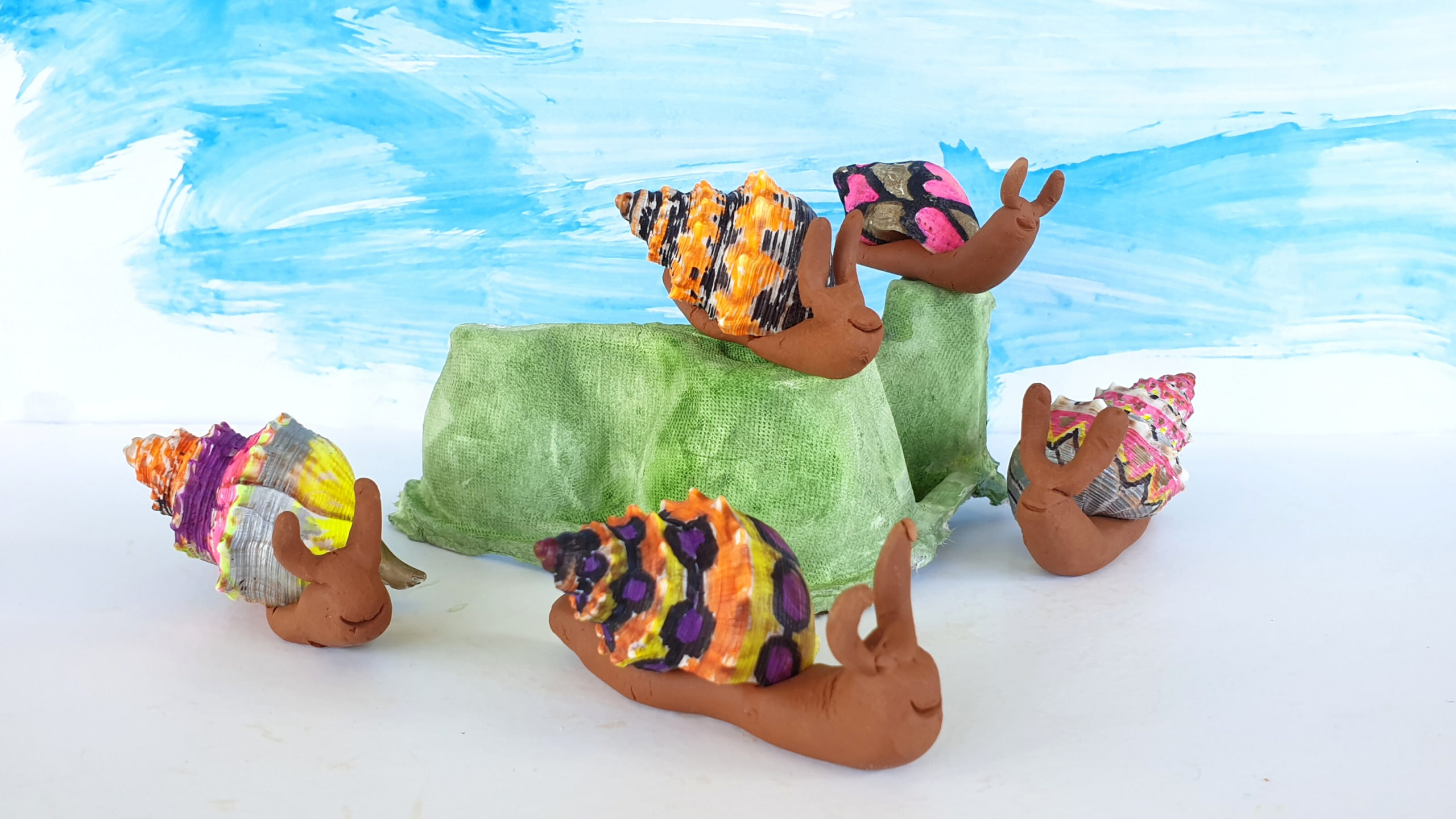 clay snail craft