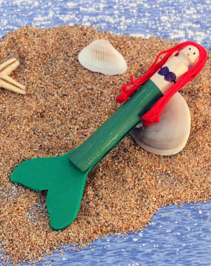 clothespeg mermaid craft
