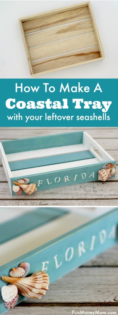 coastal tray DIY