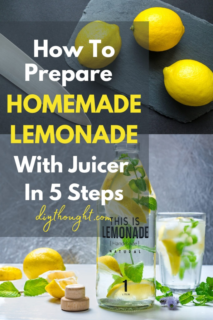 how to prepare homemade lemonade with juicer in 5 steps