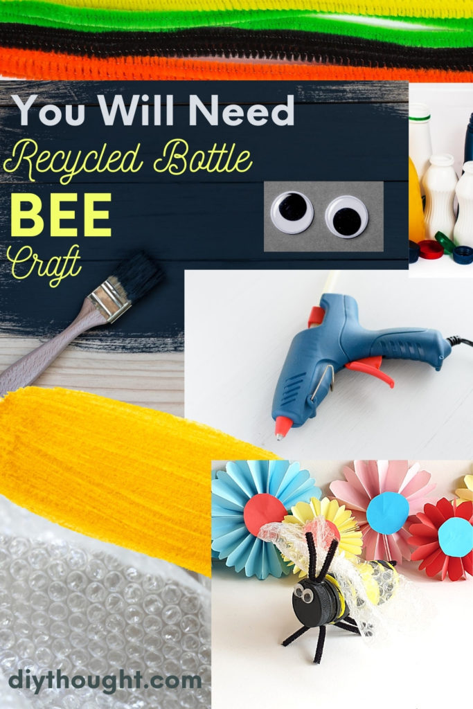 you will need to make a recycled bottle bee