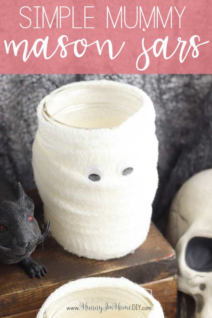 mummy mason jar craft